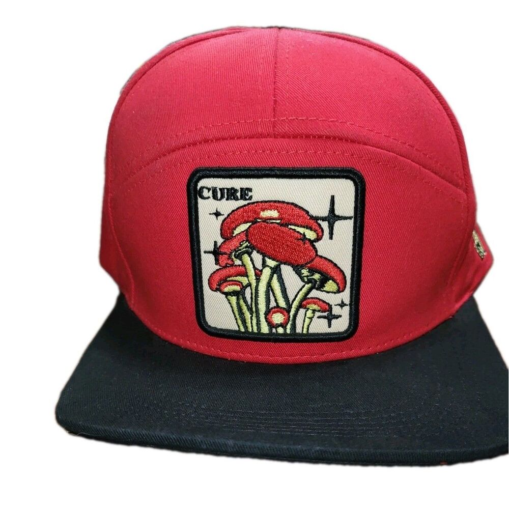 Top Level "Cure" Mushroom Snapback Hat